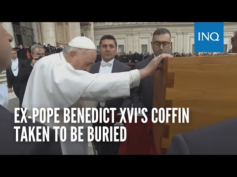 Ex-pope Benedict XVI's coffin taken to be buried