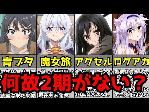 【絶望】2期続編が待ち望まれているが何故かどれだけ待っても来ないアニメ【青ブタ、アクセル・ワールド、魔女の旅々、ノーゲーム・ノーライフ】