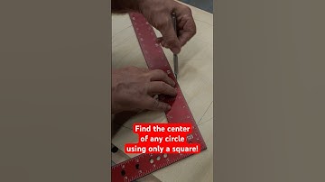 Find the center of any circle using a square!
