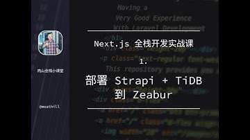 Next.js 全栈开发实战课：每日一签网站——Zeabur 通过 Docker 部署 Strapi + TiDB