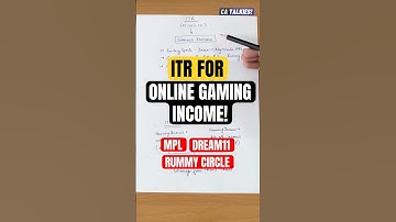 ITR for Online Gaming Income | Gaming Income Tax Rules | Tax on Dream11 RummyCircle MPL | FY 2024-25