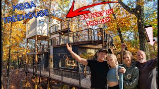 Skywalk Treehouse 1.5 YEAR TIMELAPSE - Family Builds First Ever Mega TREEHOUSE!