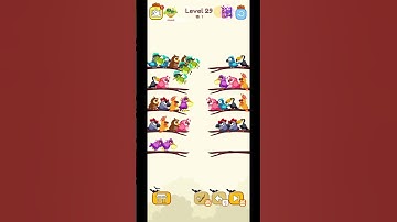 Bird Sort Challenge! 🐦 | Level 29 Gameplay | Fun Game Short