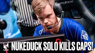 Nukeduck Solo Kills Caps! | #LEC Week 5