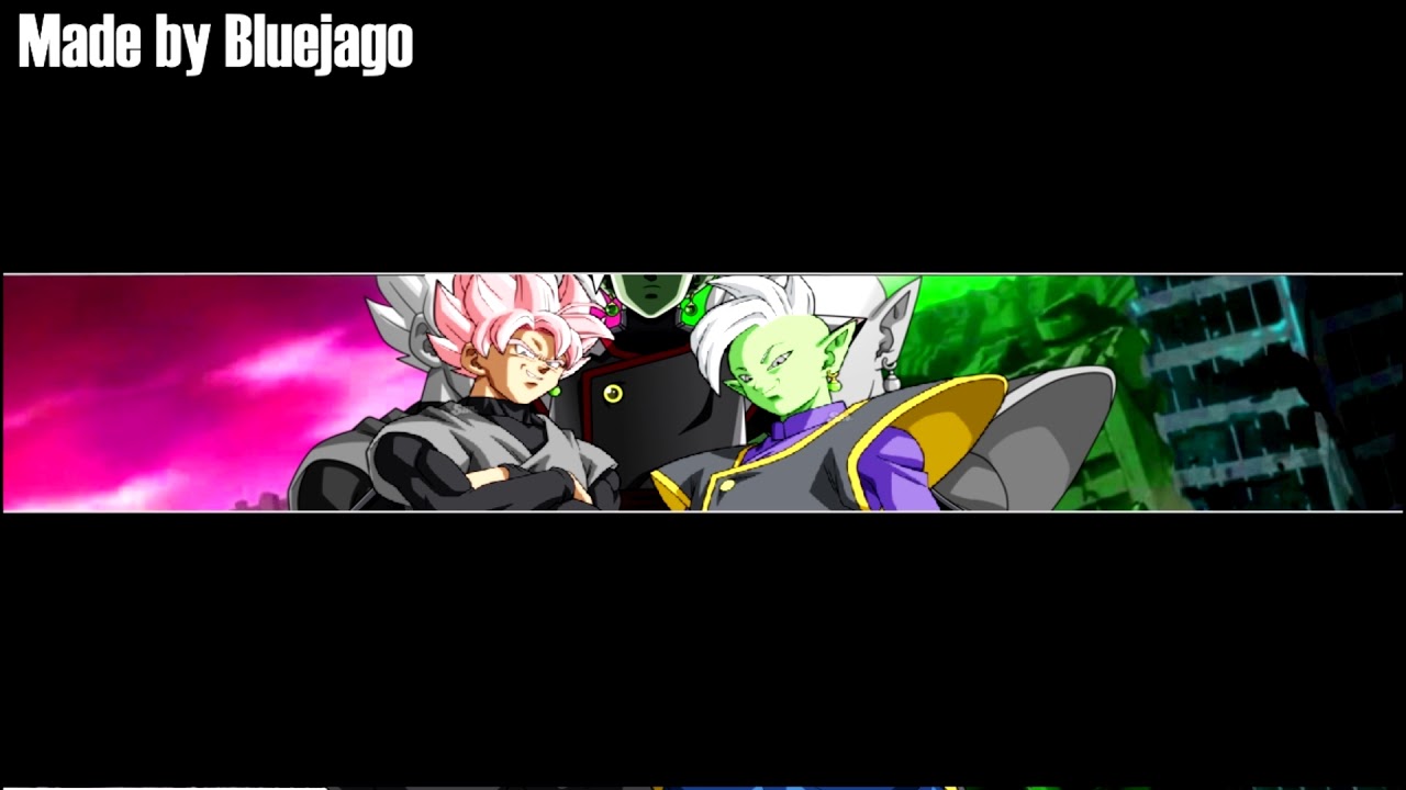 FREE Goku Black and Zamasu Banner TEMPLATE (Download link below) - YouTube.