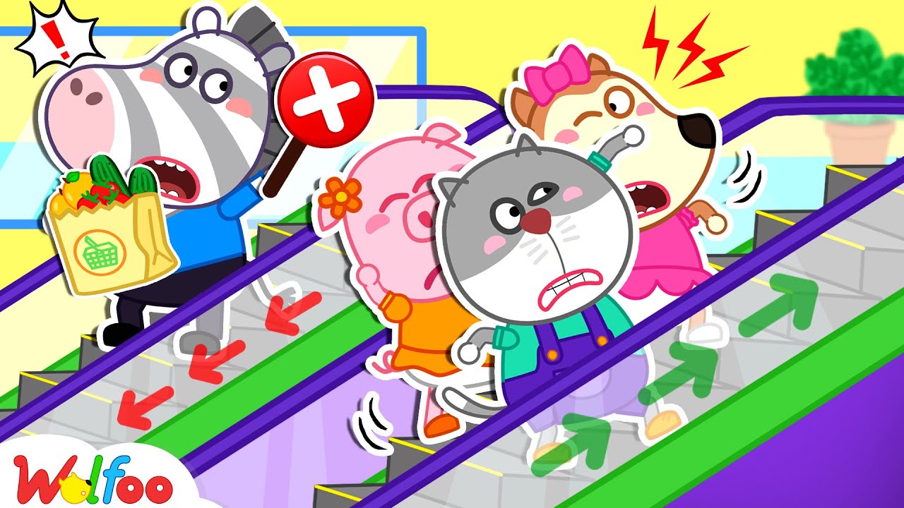 НОВИНКА | Приключения на эскалаторе в торговом центре - Советы по безопасности для детей | Канал ...