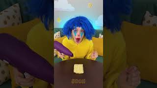 MUST-SEE NOODLE MAGIC! 🍜| Blue Hair, Bold Hack #shorts