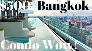 $500 Bangkok Condo Tour!!! 3 Rooftop Pools ++ Amazing!