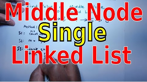 Find Middle Node of SIngle Linked List