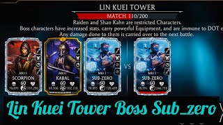 Lin Kuei Tower Boss MK11 Sub-Zero Fight Mortal Kombat Mobile Account screenshot 1