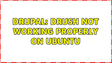 Drupal: Drush not working properly on Ubuntu (3 Solutions!!)