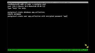 Vapor Deep Drive - Step 18 - Setup Postgresql On Ubuntu