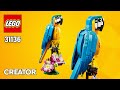 Lego creator exotic parrot 31136253 pcs stepbystep building instructions topbrickbuilder