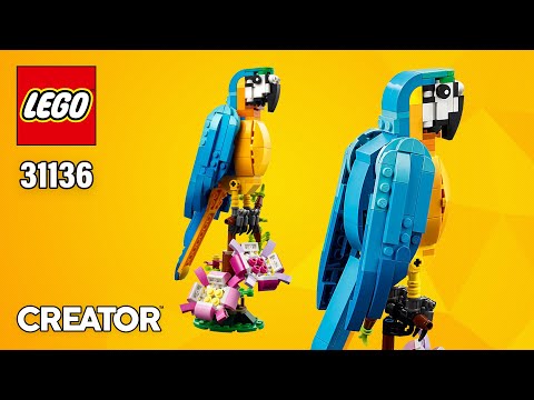 LEGO Creator Exotic Parrot (31136)[253 pcs] Step-by-Step Building Instructions @TopBrickBuilder