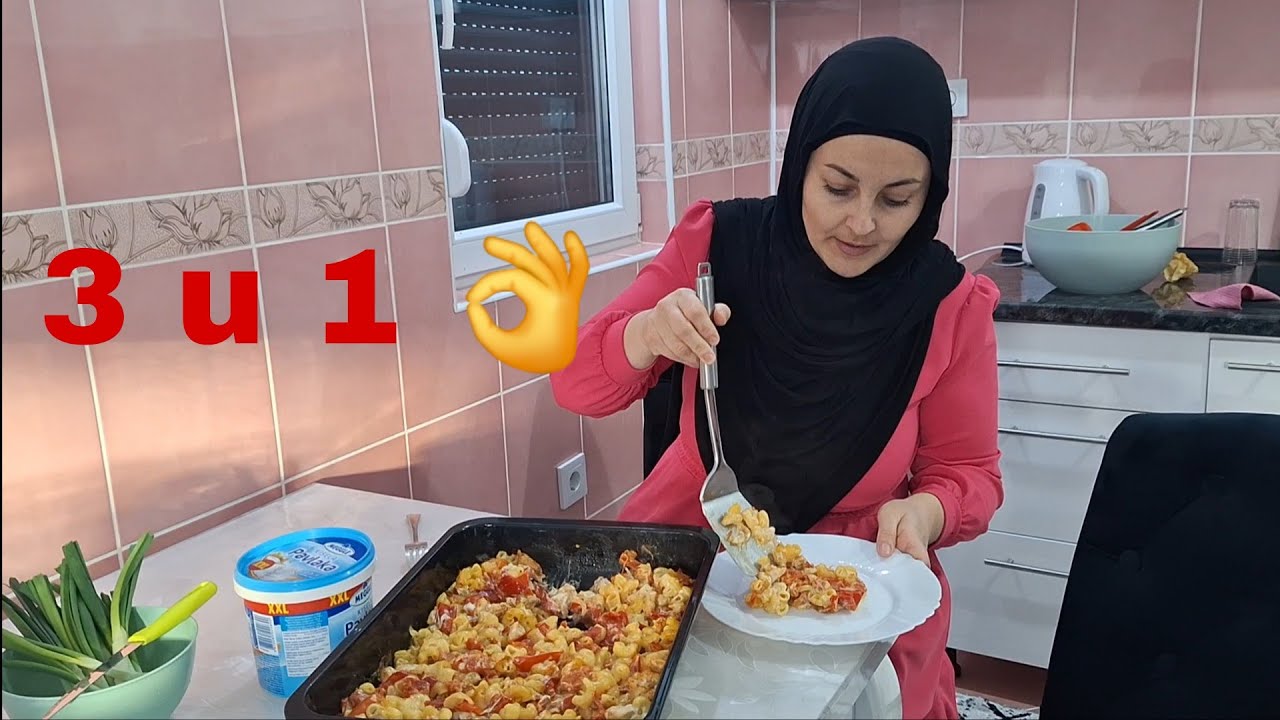 💥KOMPLET RUČAK U JEDNOJ TEPSIJI💥za cjelu porodicu❗️brzo i ukusno👌