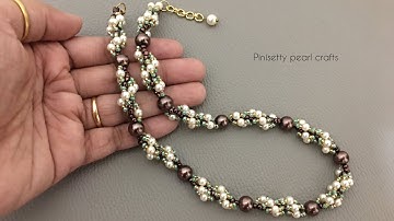 Spiral Beaded Rope Tutorial: How to Make a Beaded Chain/twisted rope necklace tutorial/rope bracelet