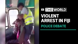 Fiji police officer suspended after violent arrest of bus driver is shared online | The World screenshot 1