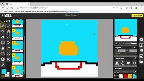 My ball animation on piskel
