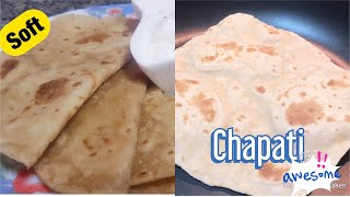 How to make soft Chapati(easy recipe)-طريقة عمل خبز شباتي سهل وسريع -نان سبوس دارچپاتي