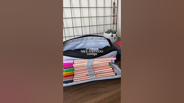 Organizando meu estojo ✨ #materialescolar #estojo #organização #canetas