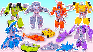 Satisfying Unboxing of a 7in1 Transforming Robot that Combines into a Jet, Tank, and More - ASMR