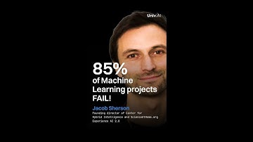 85% of Machine Learning projects Fail!