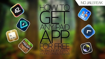 Paid Apps For Free!! IOS 11.2.6/No Jailbreak/iPhone/iPad/iPod