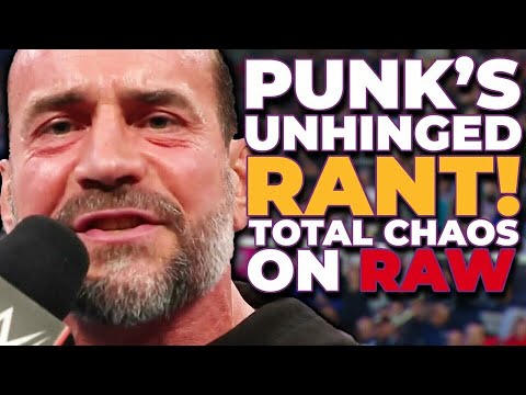CM Punk MELTDOWN - Unhinged WWE Raw Becomes Chaos!