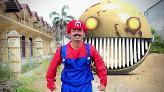 PACMAN In Real Life - part 4 | Pacman vs super mario