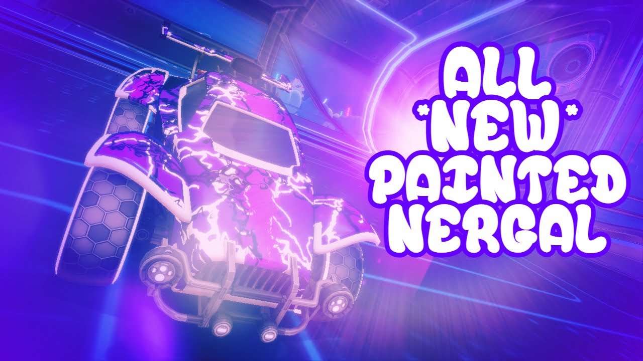 ALL *NEW* PAINTED NERGAL BLACK MARKET DECAL! (Rocket League Season 2 Update)