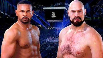 Roy Jones Jr vs Tyson Fury FULL FIGHT | Undisputed Boxing Game AI Simulation (CPU vs CPU)