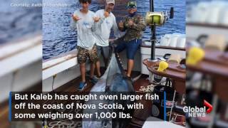 Louisiana teen reels in 835-lb Bluefin tuna