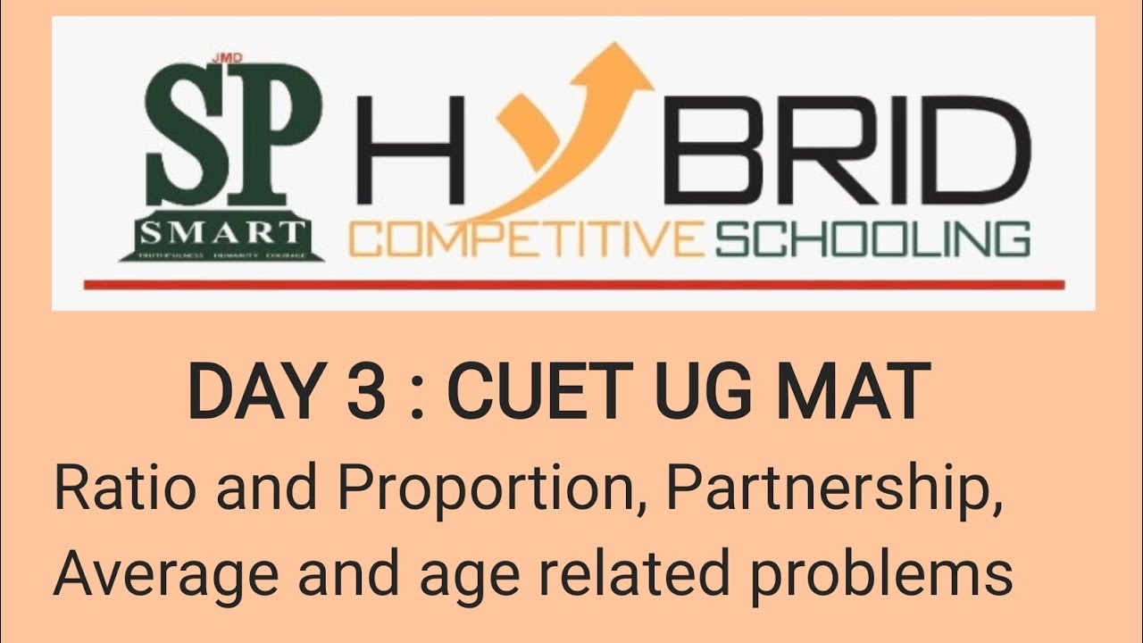DAY 3 : CUET UG MAT - YouTube