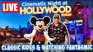🔴Live: Cinematic Night at Hollywood Studios! - Rides & Fantasmic - Disney World Livestream