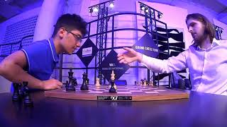 Alireza Firouzja denies handshakes after losing to Richard Rapport in Paris  Rapid & Blitz 2021 : r/chess