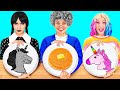 Wednesday vs Grandma Cooking Challenge | Delicious Recipes by Fun Challenge
