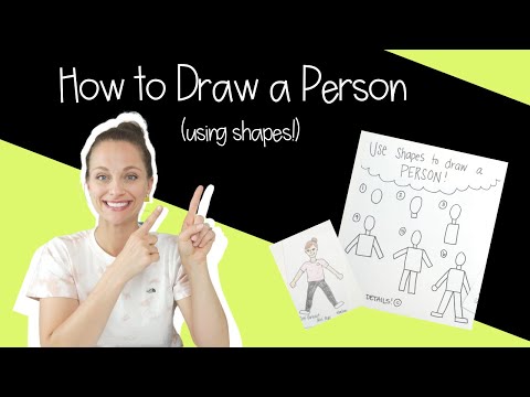 How To Draw People Using Shapes | Art Lessons For Kids