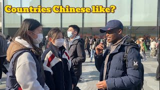 Which country do Chinese people like the most? 中国人最喜欢的国家…………..