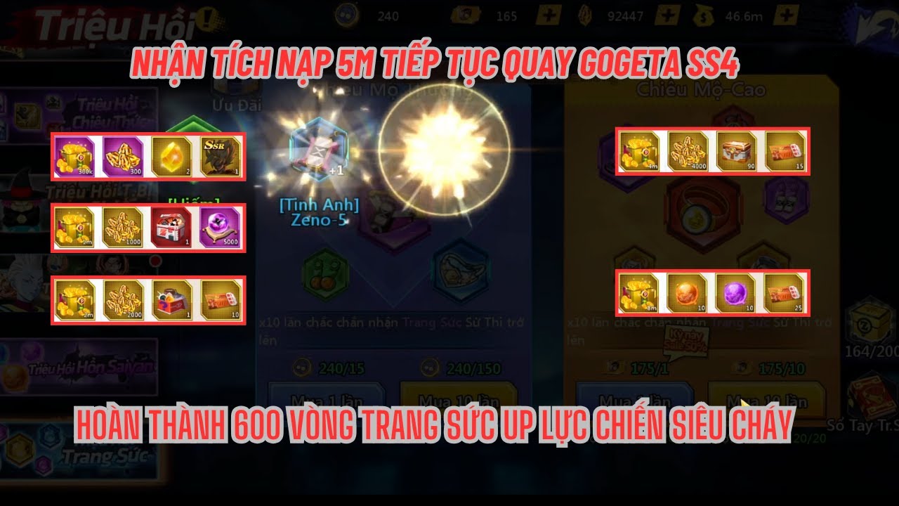 COMBO THỨC TỈNH #28 - Nhận tích nạp 5 củ & Quay 400 vé TRANG SỨC cùng sự kiện mlem up mạnh lực chiến