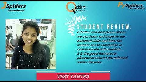 SUCCESSFULLY PLACED AS Java Backend Developer from JSpiders BTM | STUDENT REVIEW | 2022 Placements