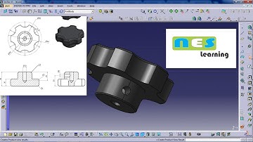 CATIA V5/V6 Tutorial | *New* Plastic Knob Design Step by step
