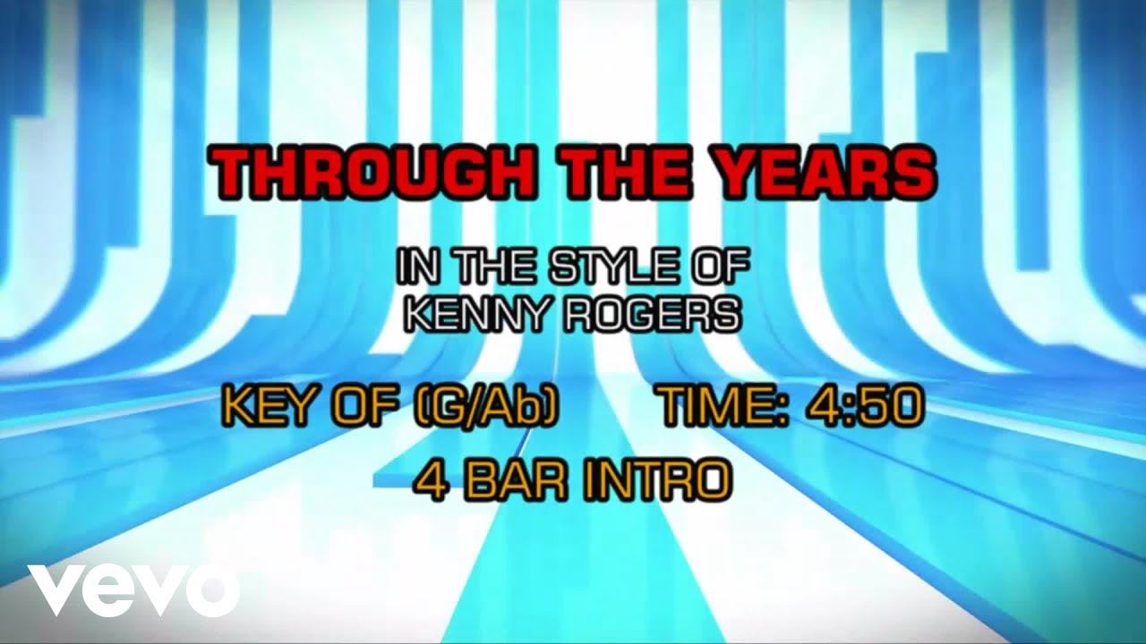 youtube karaoke kenny rogers through the years song