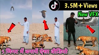 Tiktok new trend | multiple tiger vfx | tiger with eagle video editing | technicaldullur