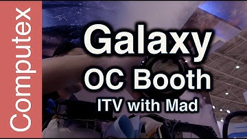 Galaxy Overclocking booth with Mad Tse - Computex 2014