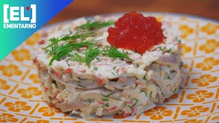 Салат с кальмарами и крабовыми палочками🐙 Самый вкусный салат с кальмарами🦑