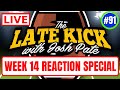 Late Kick Live Ep 91: Week 14 FULL Reactions | Bama Buries LSU | SC Hires Beamer | Early Bets