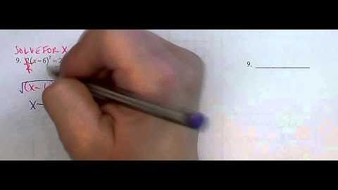 Algebra: Solving by Square Roots (Binomial)