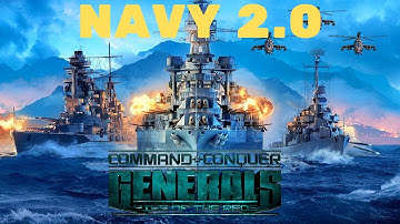 RUSSIA VS EUROPE NAVAL STRIKE l NAVY MAP 2.0 l c&c RISE OF THE REDS MOD