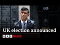 Uk prime minister rishi sunaks full general election announcement  bbc news