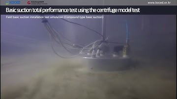 Basic suction total performance test using the centrifuge model test